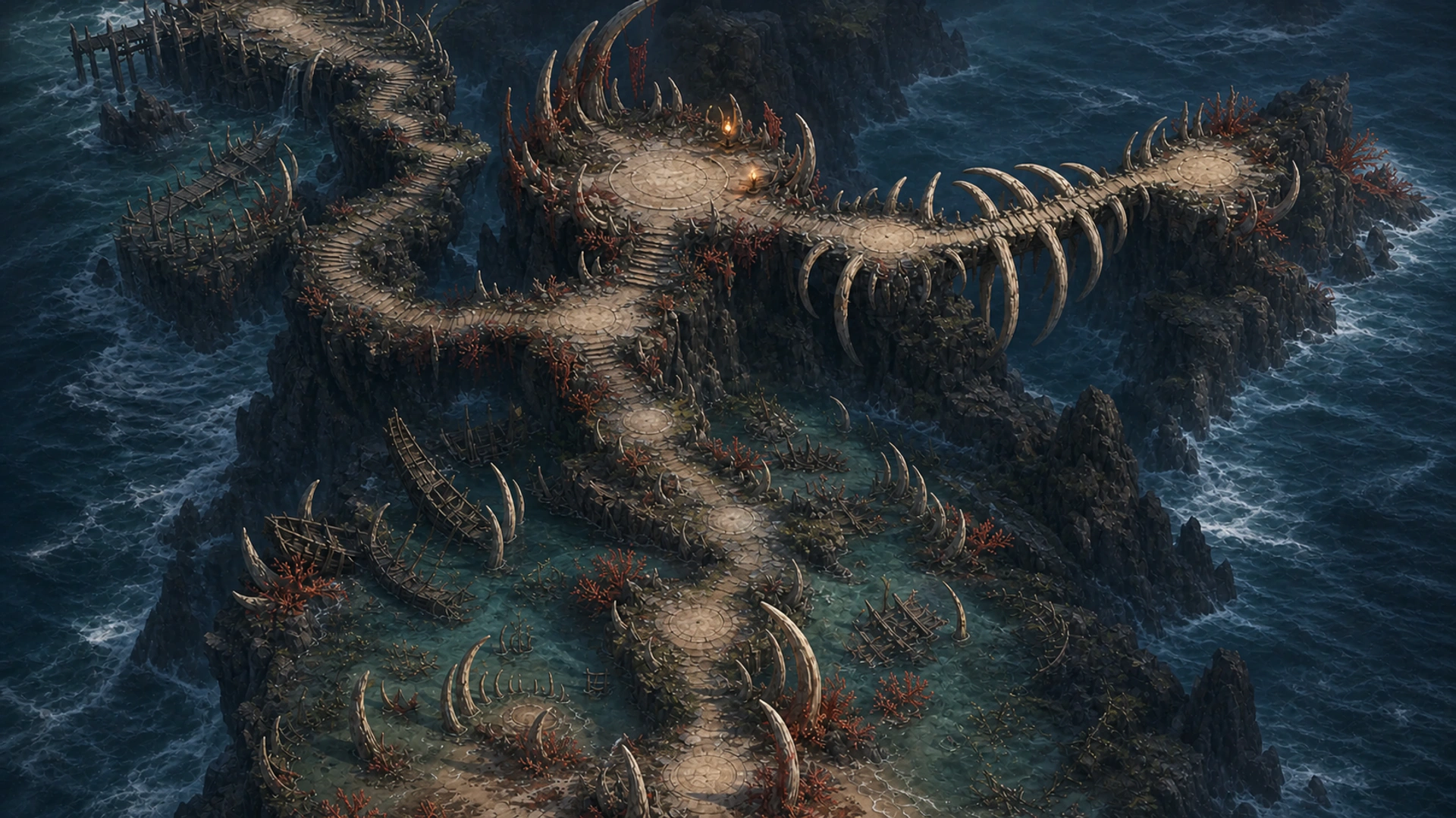 Map of Bone-Tide Coast