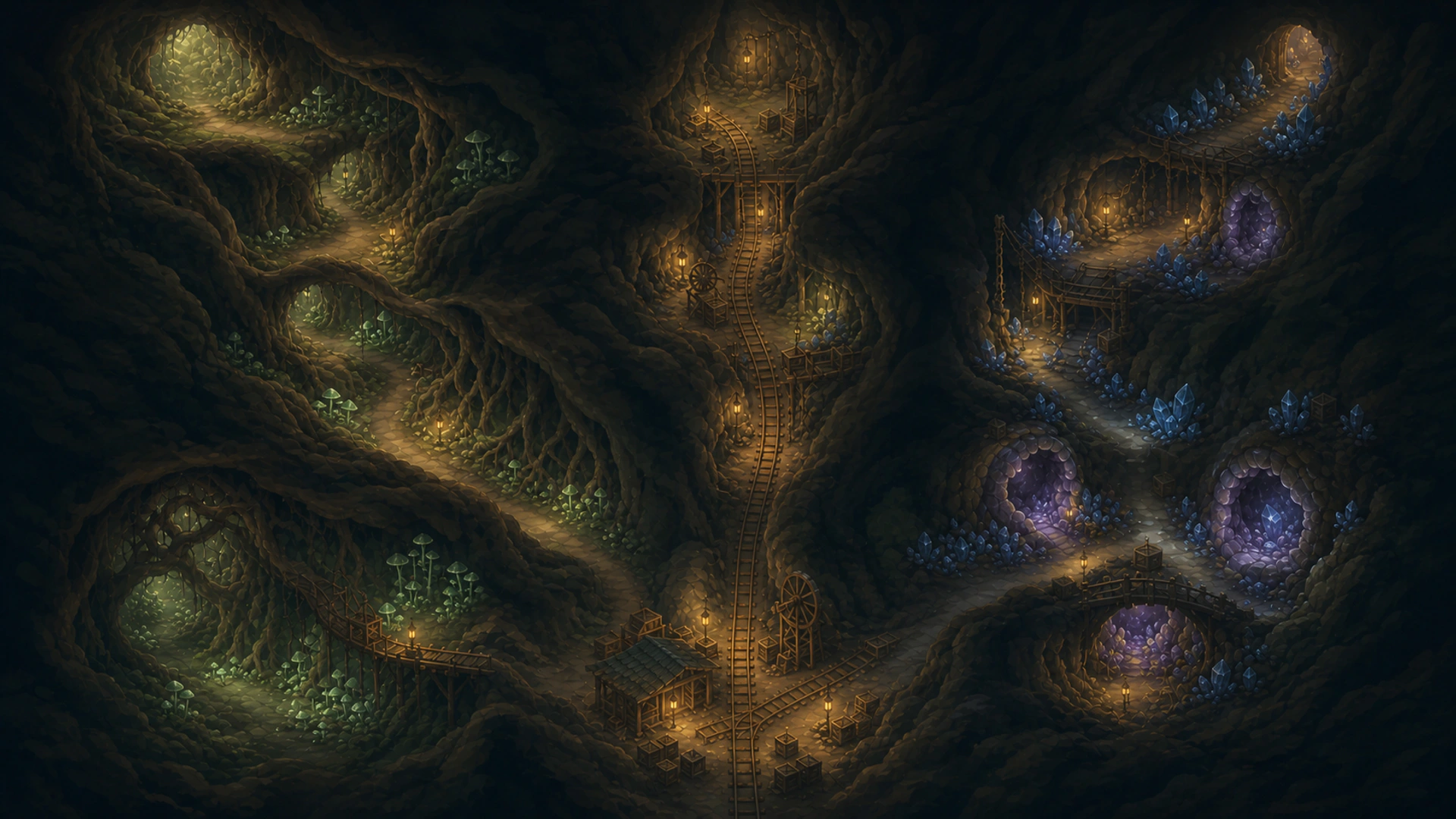 Map of Ironroot Warrens