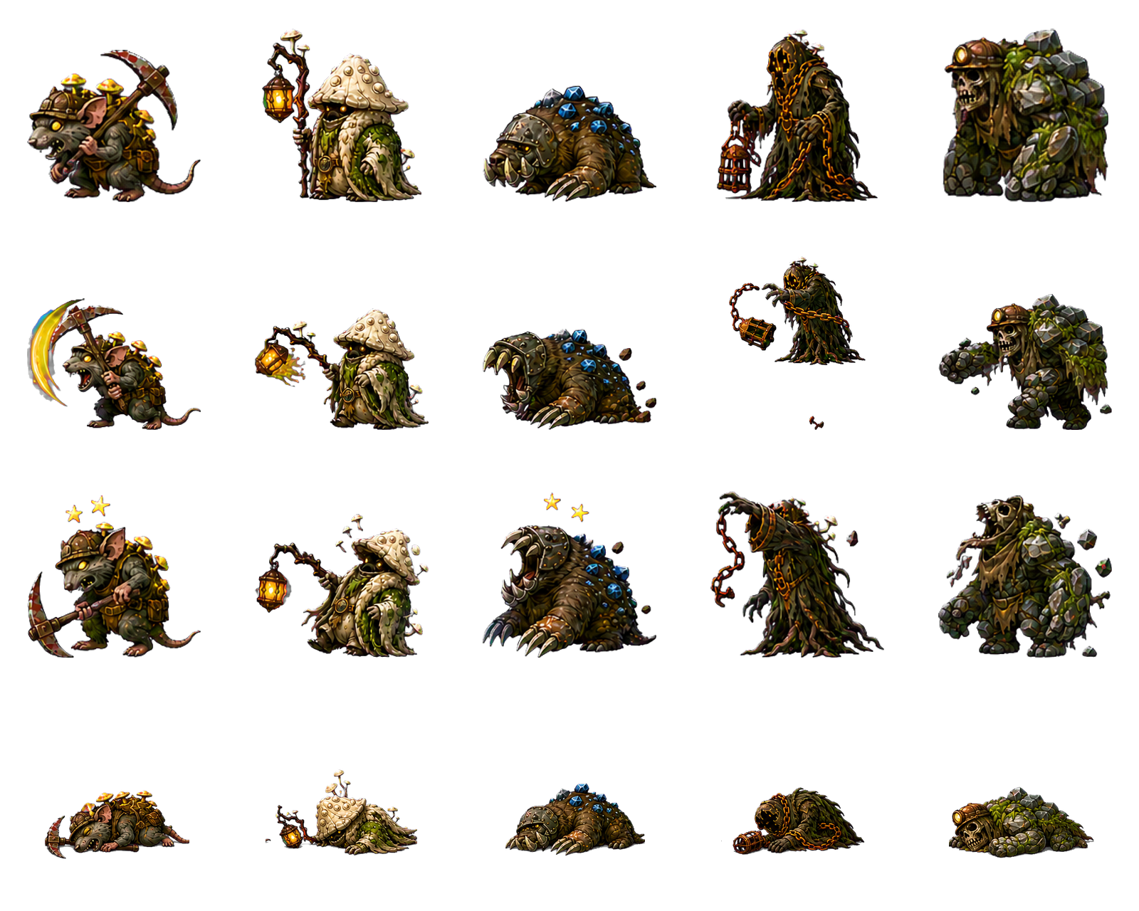 Ironroot Warrens monsters